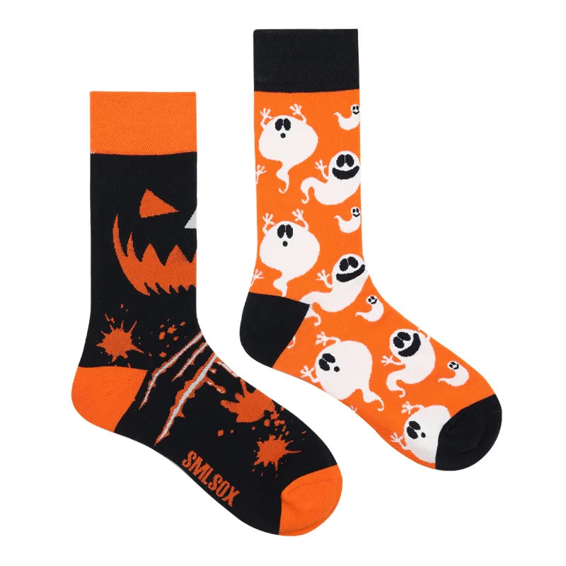Flower Fruit Candy Cotton Socks - Colorful Unisex Mid Tube Pair