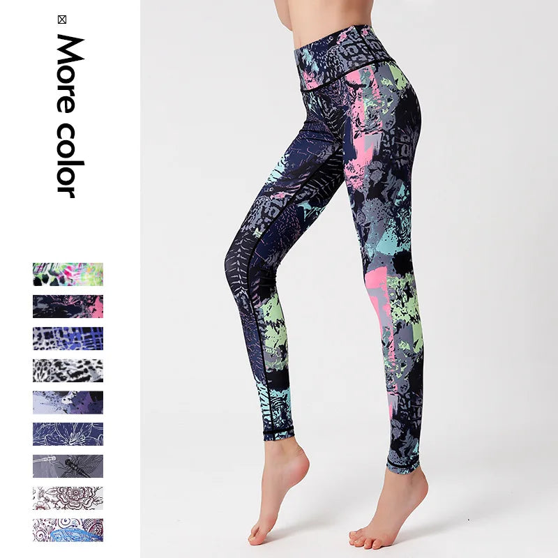 High Waisted Yoga Pants - Hip Lift Stretch Dance Leggings