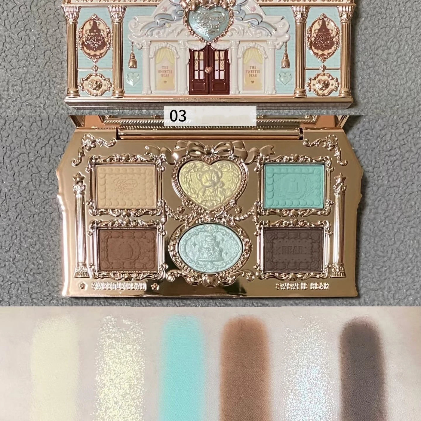 Moonlight Mermaid 5 Color Eyeshadow Palette - Matte Shimmer Glitter Makeup