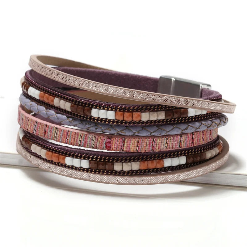 Bohemian Western Cross Bracelet - Faith-Inspired Womens Jewelry