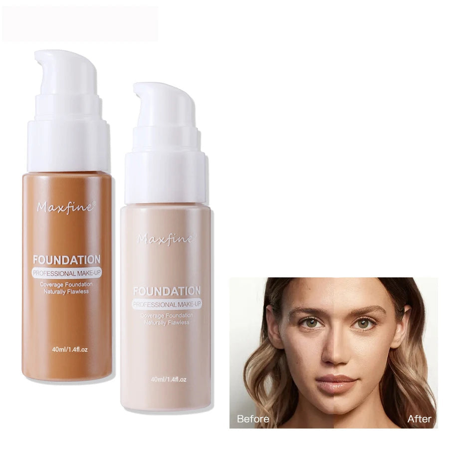 Waterproof Liquid Foundation - Sweat-Resistant Concealer Makeup