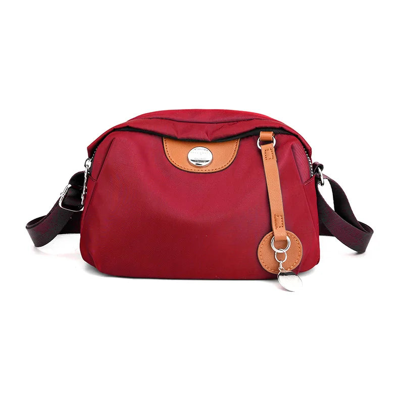 Waterproof Nylon Crossbody Bag - Large Capacity Casual Pillow Handbag