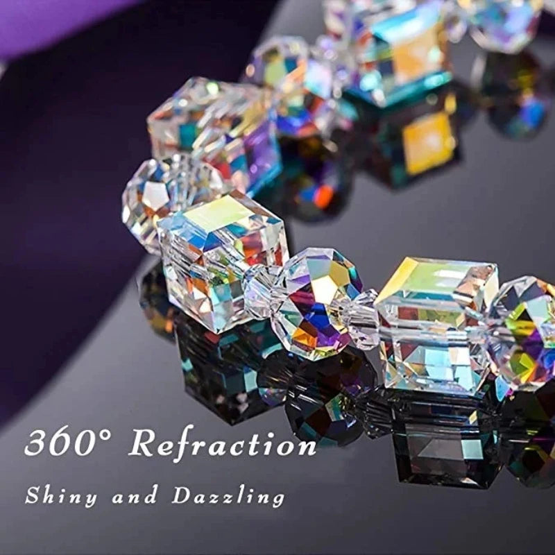 Trendy Cube Crystal Bracelet - Versatile Best Friend Wrist Chain