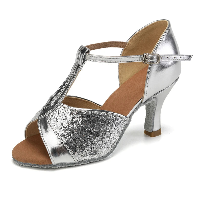 Ballroom Latin Dance Shoes - 5CM 7CM Professional Heeled Dance Shoes