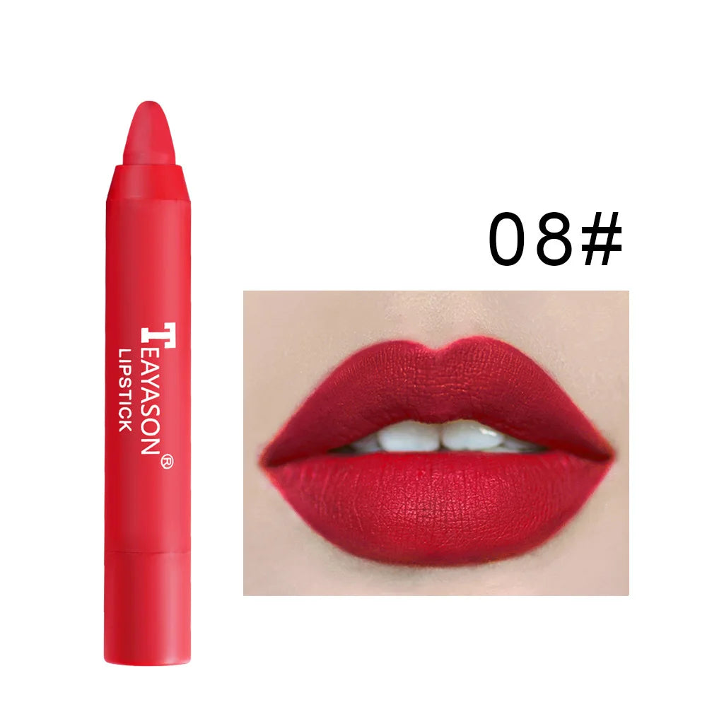 Nude Velvet Matte Lipstick Pencil - Long Lasting Waterproof Lip Color