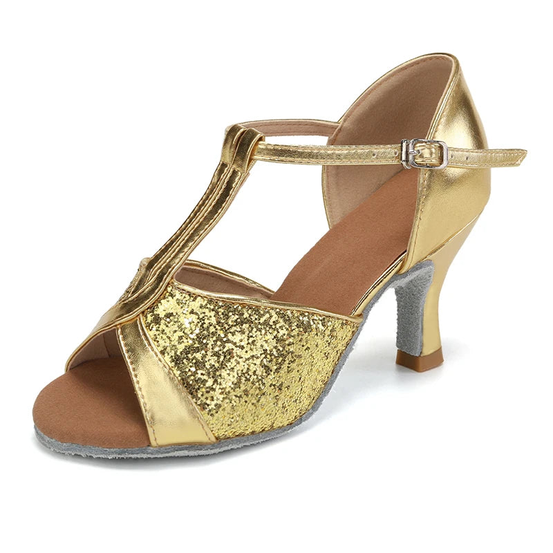 Ballroom Latin Dance Shoes - 5CM 7CM Professional Heeled Dance Shoes