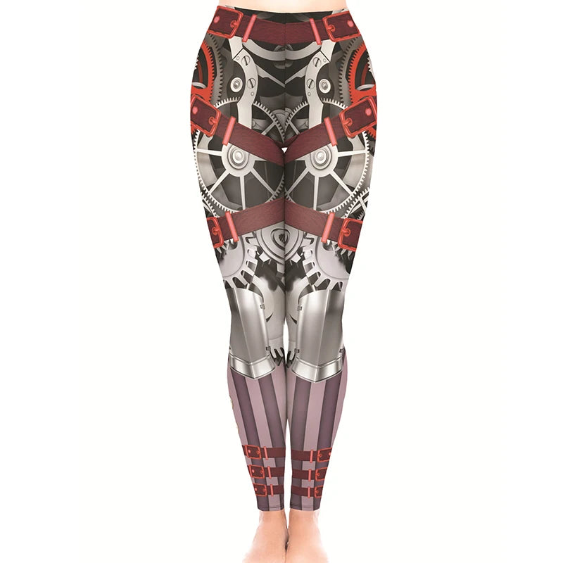 Aztec Ombre High Waist Leggings - Soft Stretch Fitness Pants