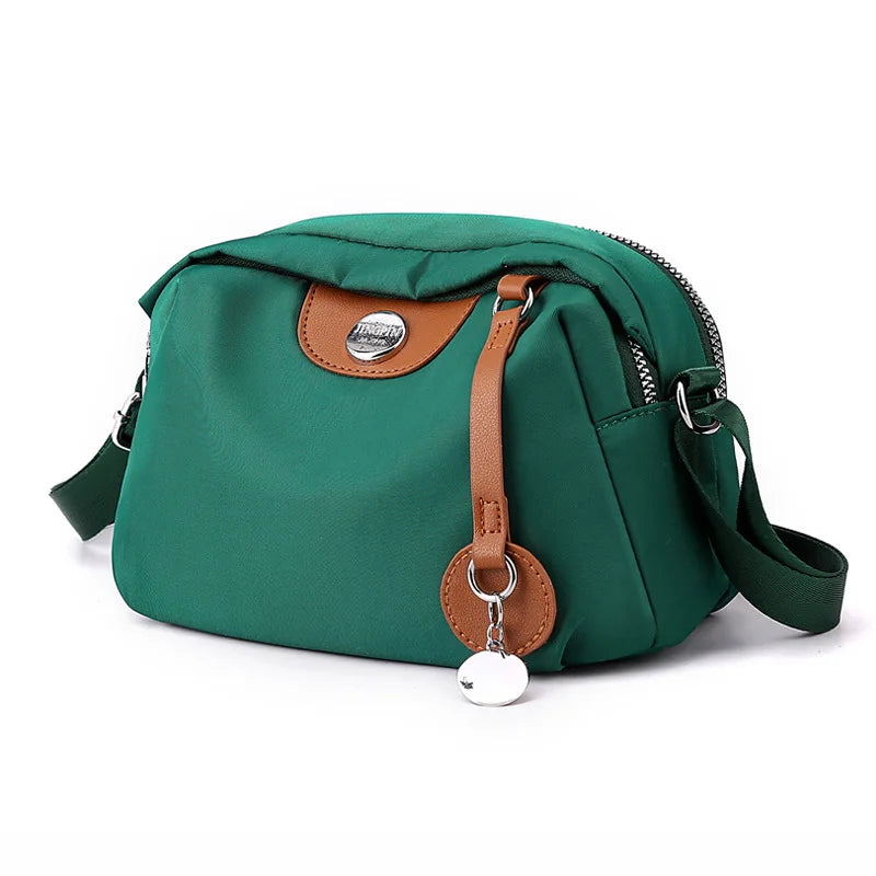 Waterproof Nylon Crossbody Bag - Large Capacity Casual Pillow Handbag