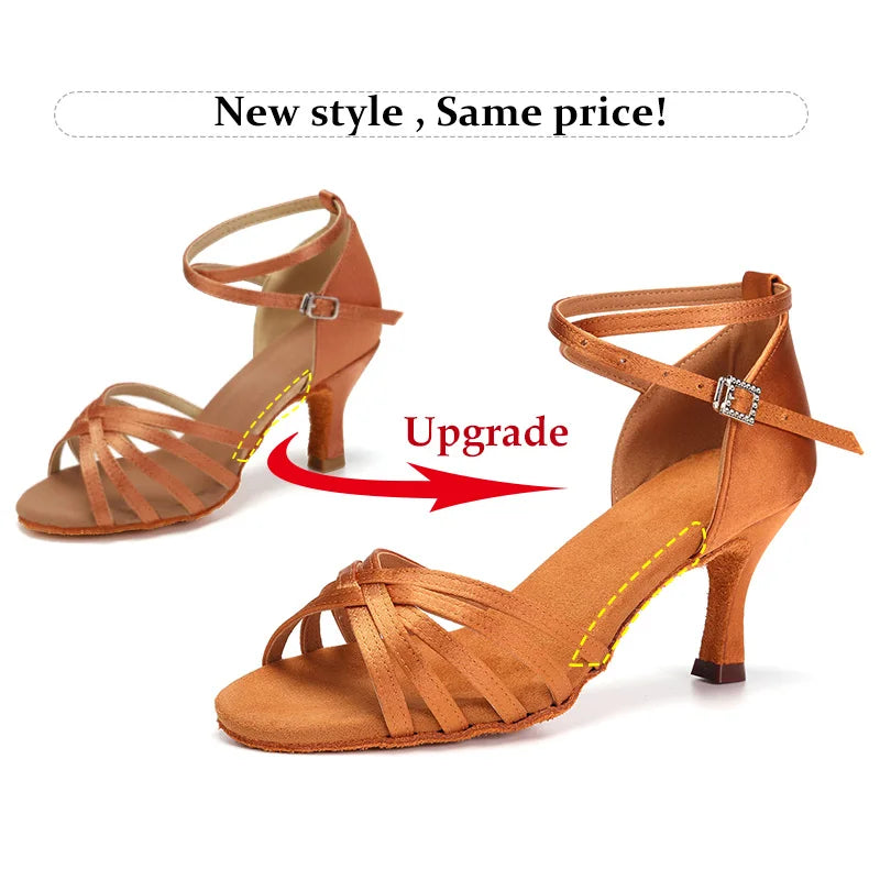 Ballroom Latin Dance Shoes - 5CM 7CM Professional Heeled Dance Shoes