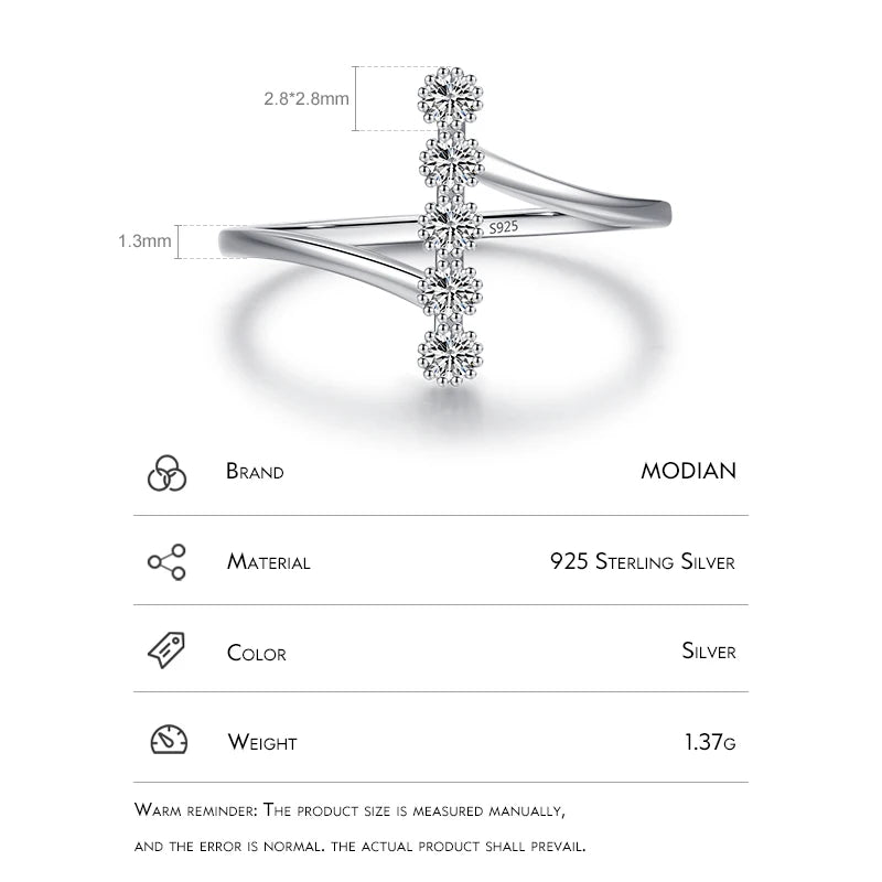 925 Sterling Silver Delicate Ring - Wedding Engagement Fine Jewelry