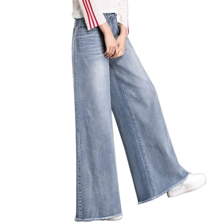 Slouchy Baggy Y2K Wide Leg Jeans - High Waist Vintage Denim