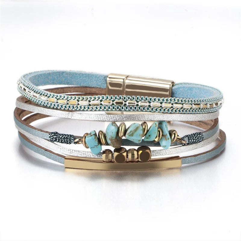 Bohemian Western Cross Bracelet - Faith-Inspired Womens Jewelry