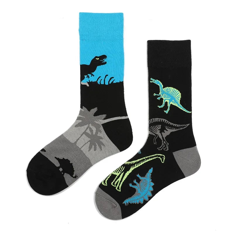 Flower Fruit Candy Cotton Socks - Colorful Unisex Mid Tube Pair