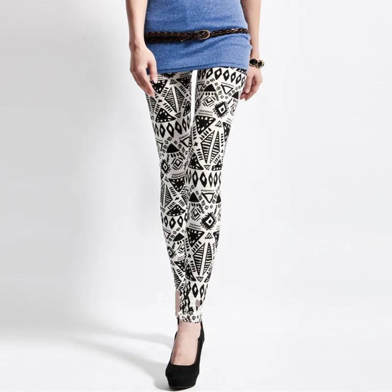 Colorful Zebra Leggings - Casual Stretch Party Tights