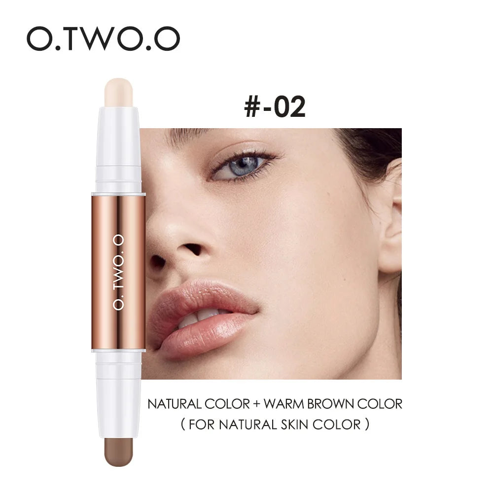 O.TWO.O Double Head Contour Stick - Waterproof Concealer and Highlighter
