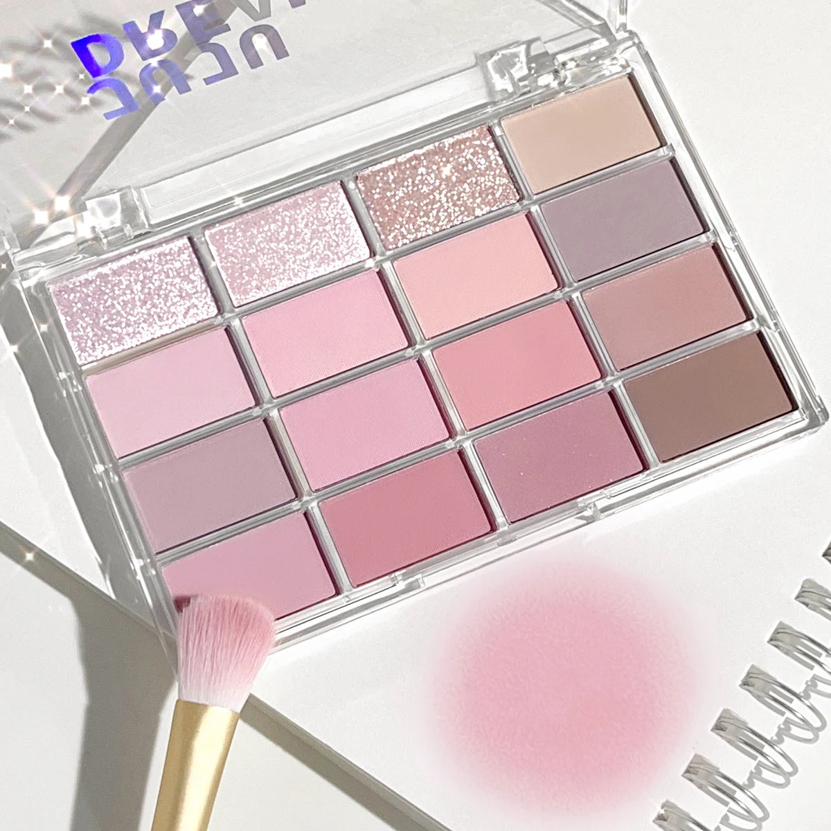JUJU DREAM 16 Color Earth Tone Eyeshadow Palette - Matte Shimmer Makeup