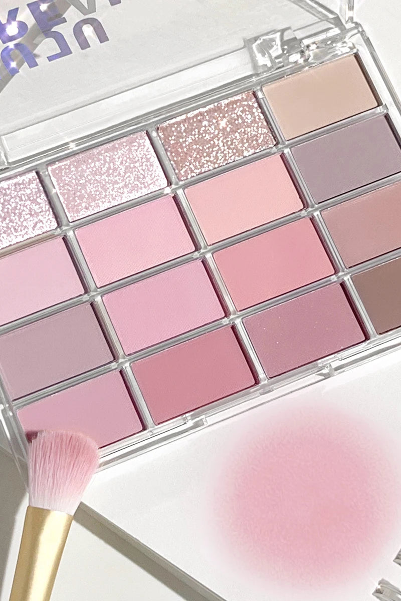 JUJU DREAM 16 Color Earth Tone Eyeshadow Palette - Matte Shimmer Makeup
