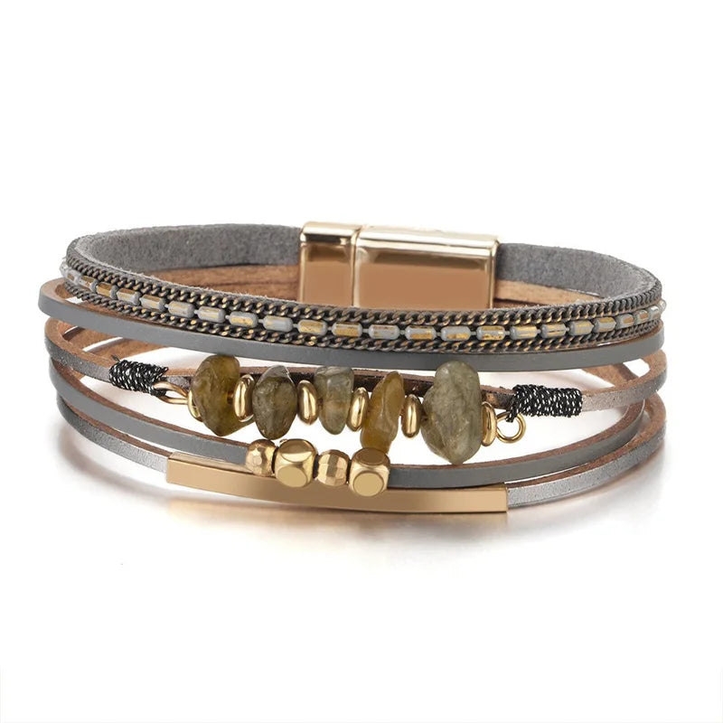 Bohemian Western Cross Bracelet - Faith-Inspired Womens Jewelry