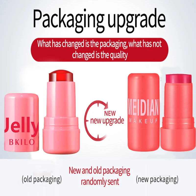 3-in-1 Jelly Blush Stick - Lip Balm Eyeshadow and Cheek Color