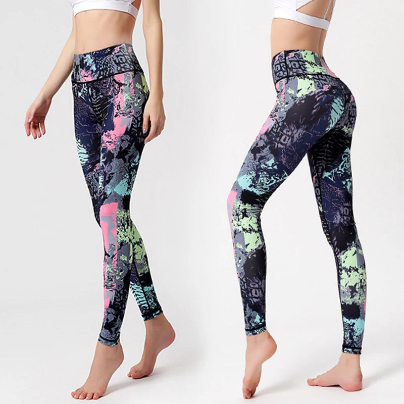 High Waisted Yoga Pants - Hip Lift Stretch Dance Leggings