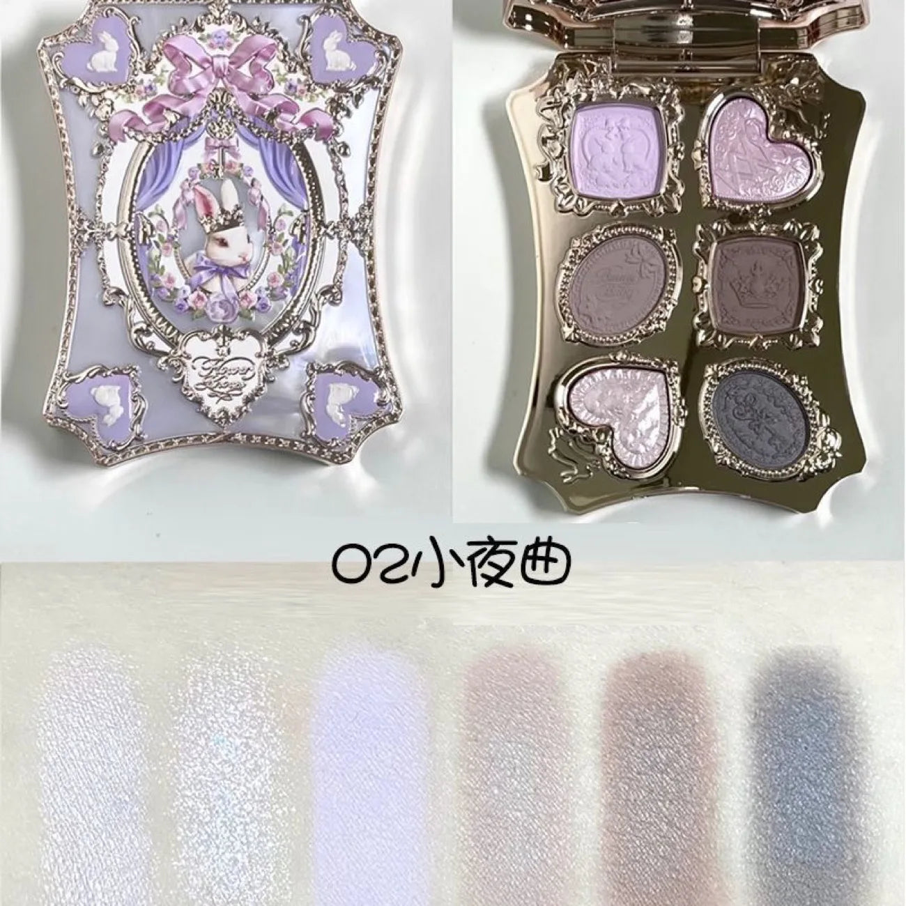 Moonlight Mermaid 5 Color Eyeshadow Palette - Matte Shimmer Glitter Makeup