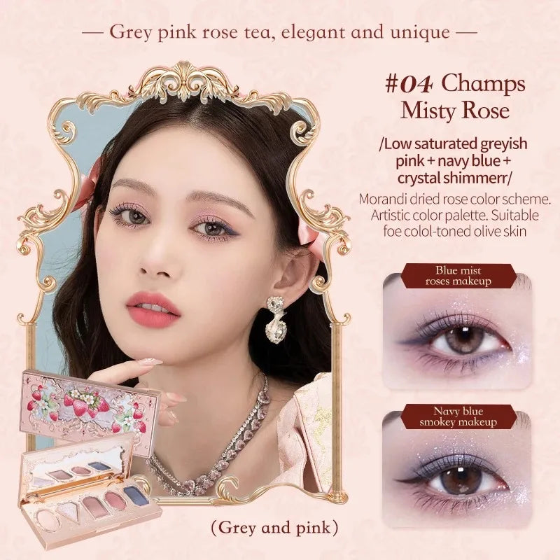 Moonlight Mermaid 5 Color Eyeshadow Palette - Matte Shimmer Glitter Makeup