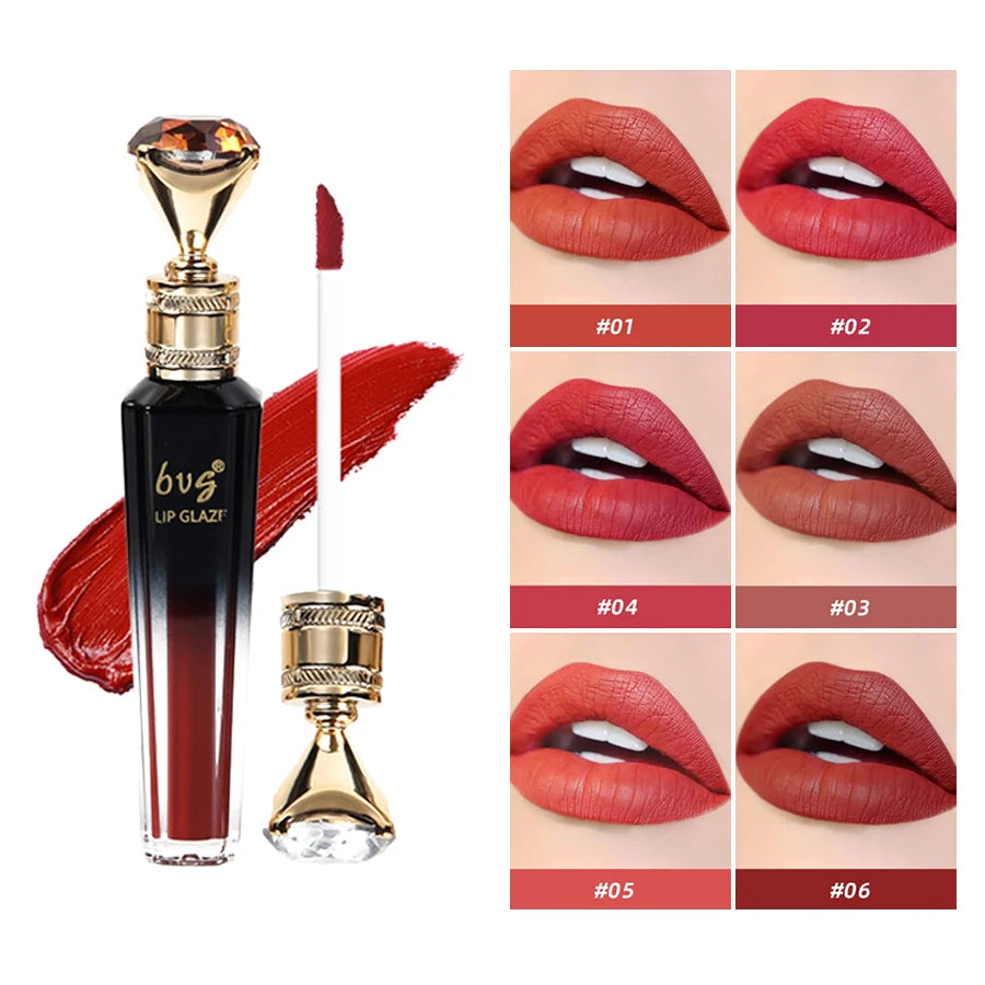 Waterproof Velvet Matte Lip Gloss - Moisturizing Non-Stick Lip Color