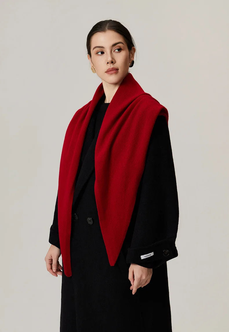 Solid Knitted Winter Scarf - Warm Cozy Fashion Accessory