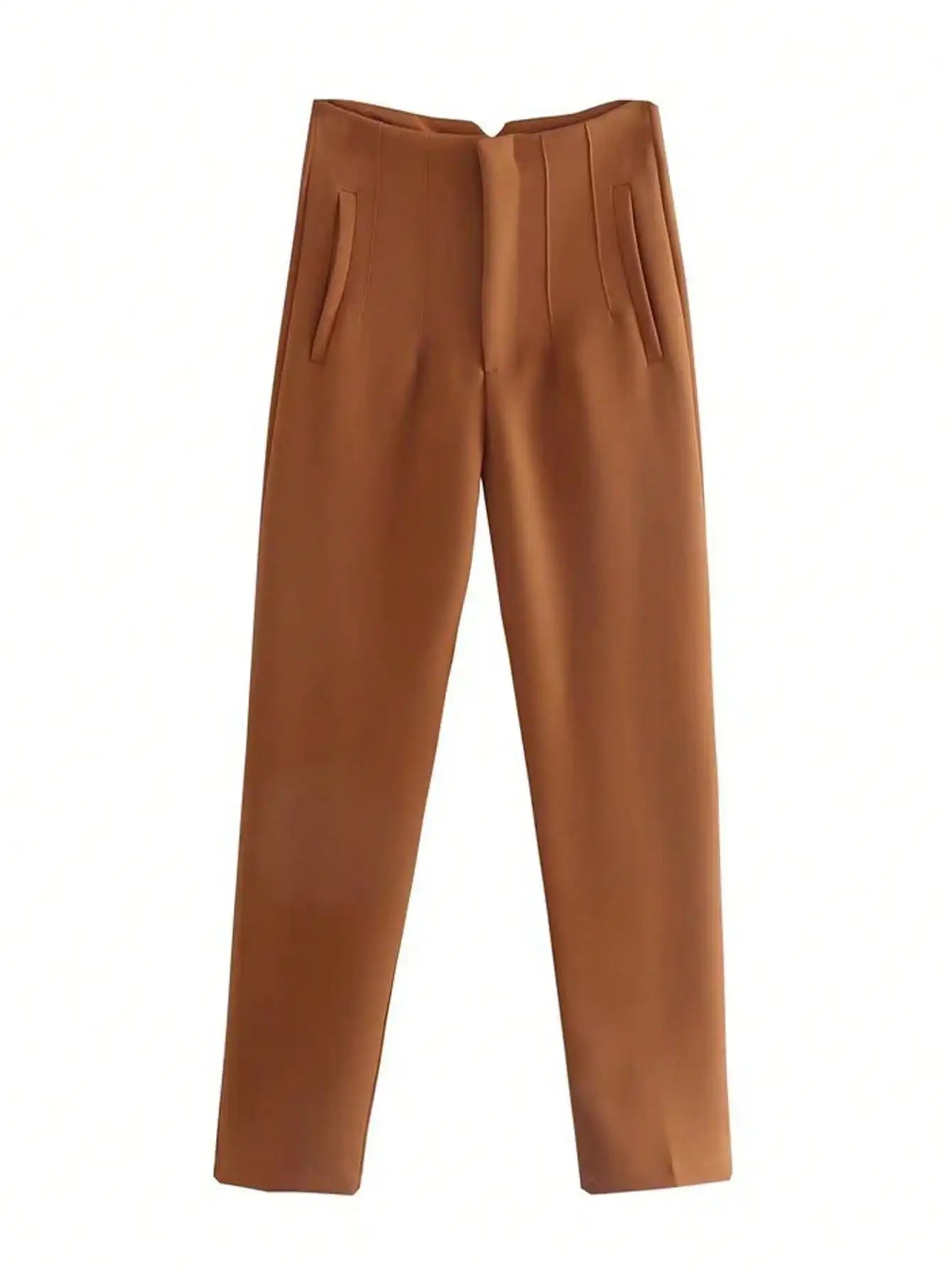 High Waist Pencil Pants - Chic Office Casual Trousers