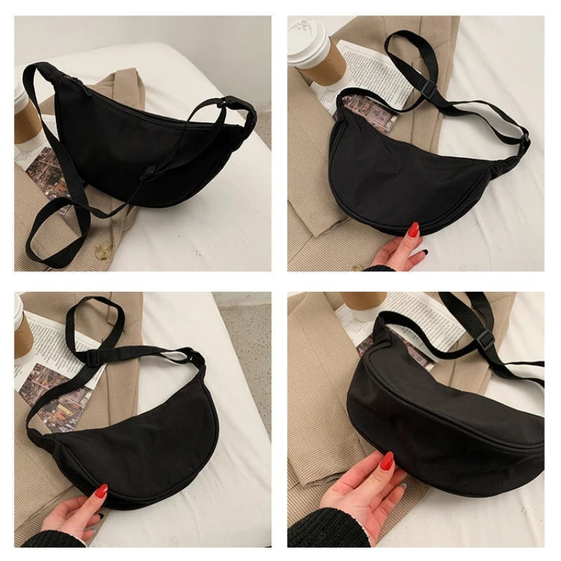 Casual Messenger Sling Bag - Crossbody Laptop Satchel Bookbag