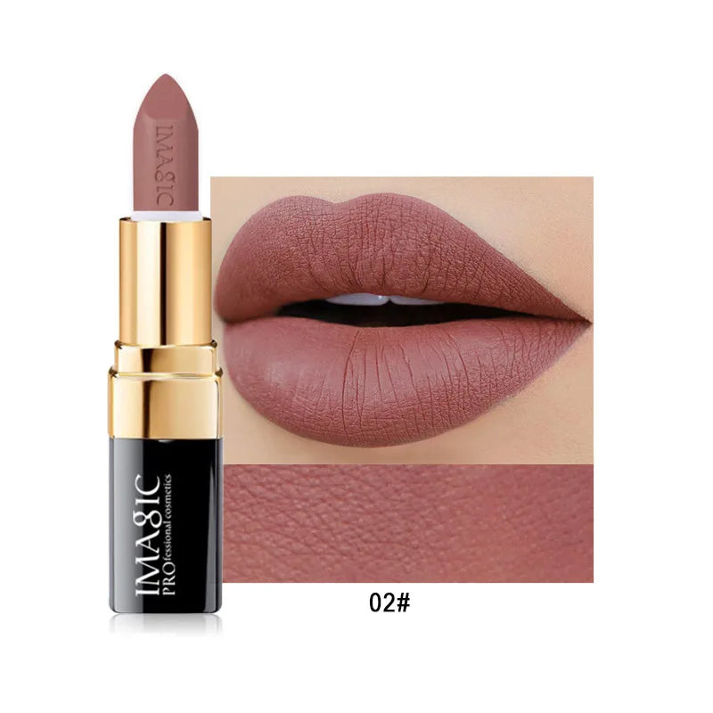12 Color Matte Lipstick Set - Waterproof Velvet Nude Makeup