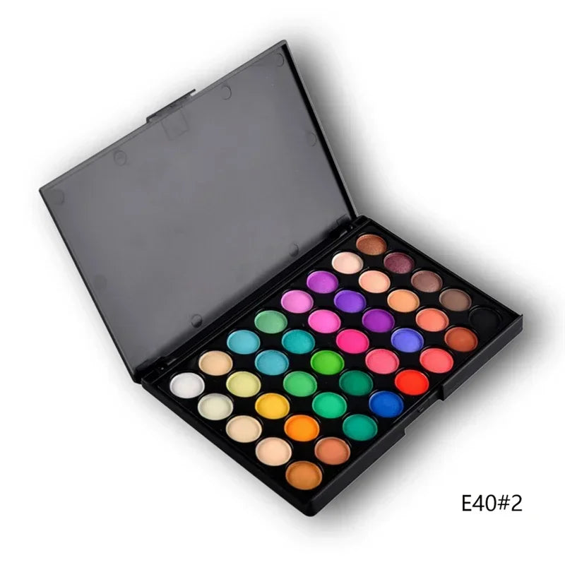 120 Color Glitter Eyeshadow Palette - Matte Shimmer Nude Makeup Kit