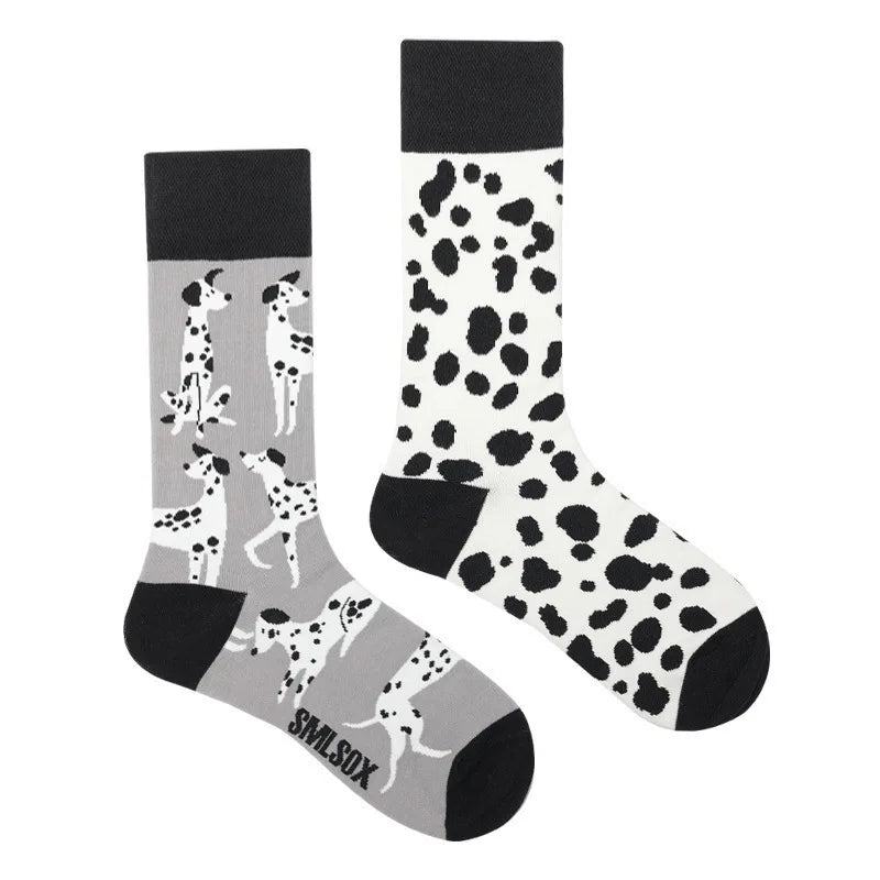 Flower Fruit Candy Cotton Socks - Colorful Unisex Mid Tube Pair