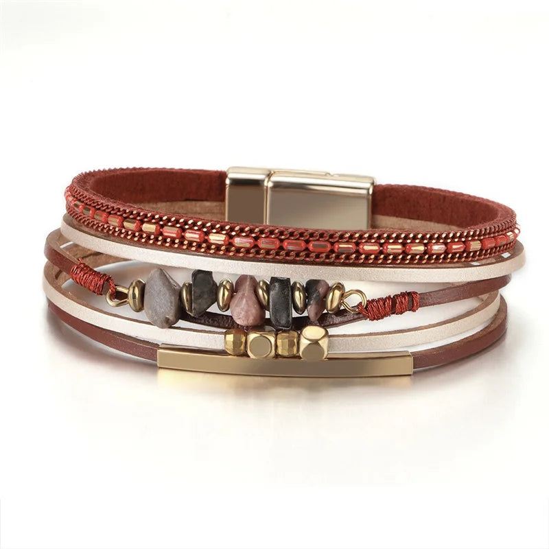 Bohemian Western Cross Bracelet - Faith-Inspired Womens Jewelry