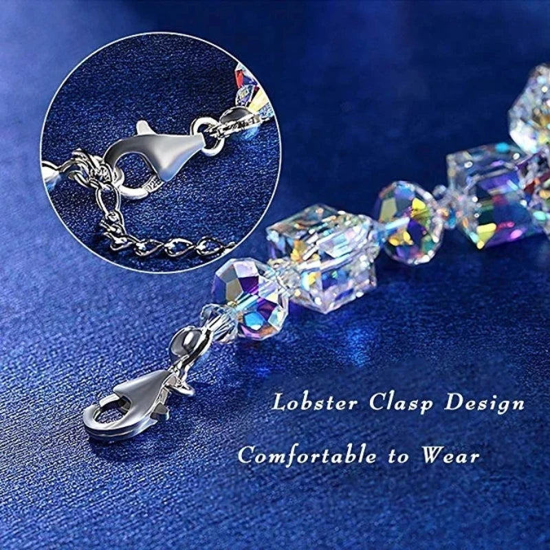Trendy Cube Crystal Bracelet - Versatile Best Friend Wrist Chain