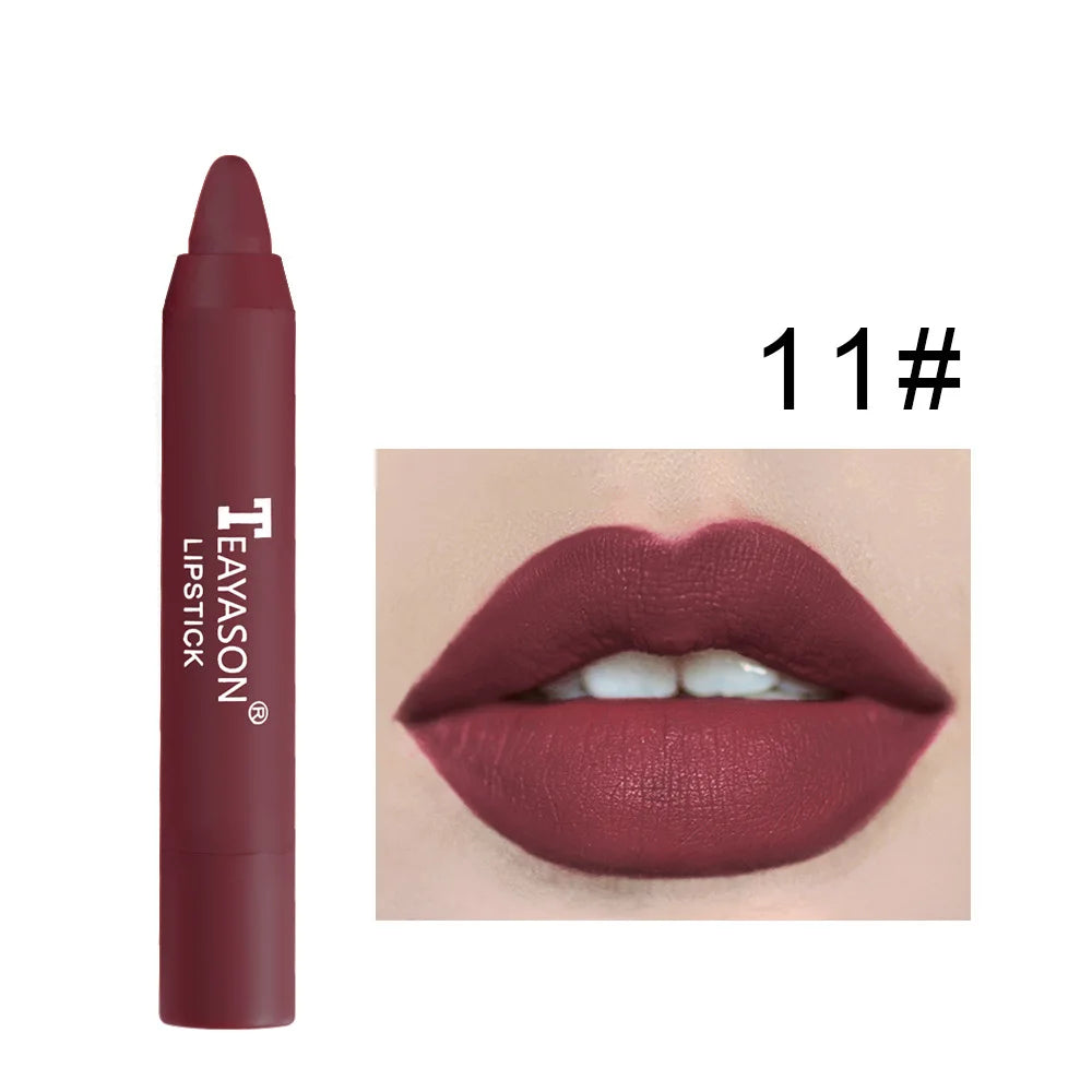 Nude Velvet Matte Lipstick Pencil - Long Lasting Waterproof Lip Color