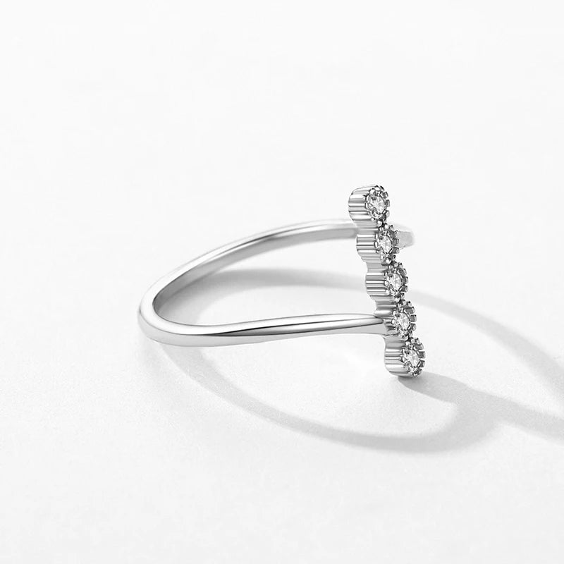 925 Sterling Silver Delicate Ring - Wedding Engagement Fine Jewelry