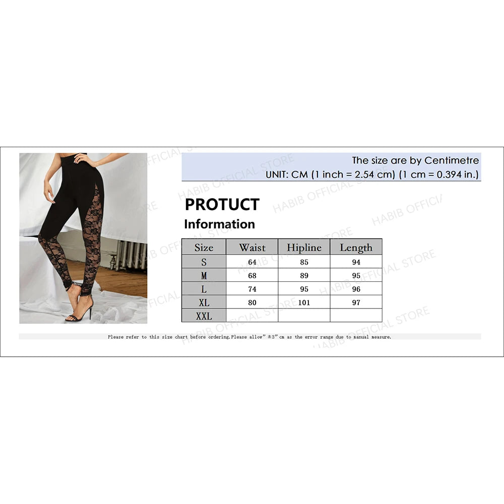 Sheer Lace High Waist Pants - Gothic Wide Leg Bell Bottom Trousers